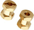 4PCS CrazyHobby Brass Wheel Hubs Extensions, 12mm Wheel Spacers Hex Drive Adapter for 1/10 RC Crawler Axial SCX10 &