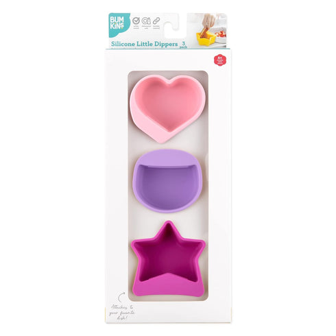 Bumkins Baby Silicone Little Dippers - Attaches to Bowls and Plates, Essential Feeding Supplies for Babies 6 Months Up