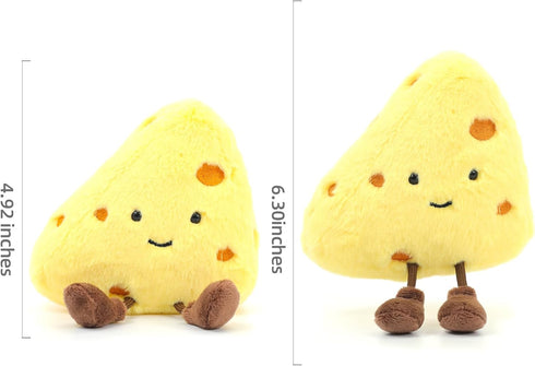 Adorable Plush Cheese Stuffed Toy - Soft and Cuddly for All Ages
