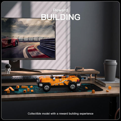Mould King 27059 Speed Champion Land Cruiser SUV Building Toys with Display Case, 414PCS Model Car Kits for Ages 8+