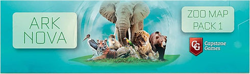 Ark Nova: Zoo Map Pack 1, Game Accessory Pack to Expand Your Collection with New Mechanics and Layouts