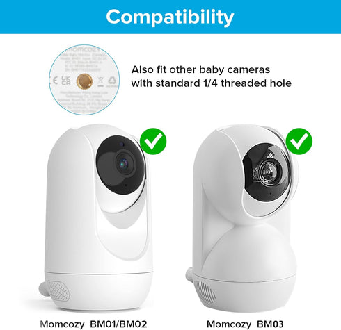 wochel Momcozy BM01/BM02/BM03 Adjustable Baby Monitor Mount Compatible with Video Baby Camera, Easy to Assemble
