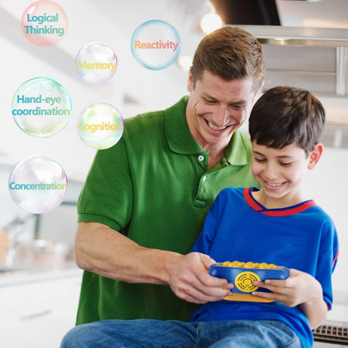 Pop The Target! Handheld Speed Pushing Game Machine: A Fun Multiplayer Game for Family, Fidget Game Toy for Ages 6-12