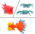 10Pcs Fish Toys Animal Figure Bath Toys, Color Changing Sea Creatures for Kids 3 Years and Up