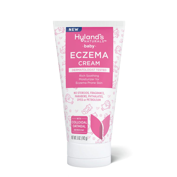 Hyland's Naturals Baby Eczema Cream, Rich Soothing Moisturizer for Eczema Prone Skin, 5 ounce