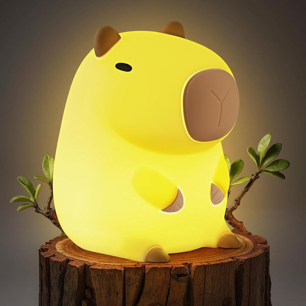 Capybara Night Light for Kids, Cute Capybara Lamp Silicone Baby Nursery Night