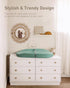 3216, Contoured Changing Pad with Soft & Washable Cover, Waterproof Lining Foam Baby Changing Table Pads for Dresser