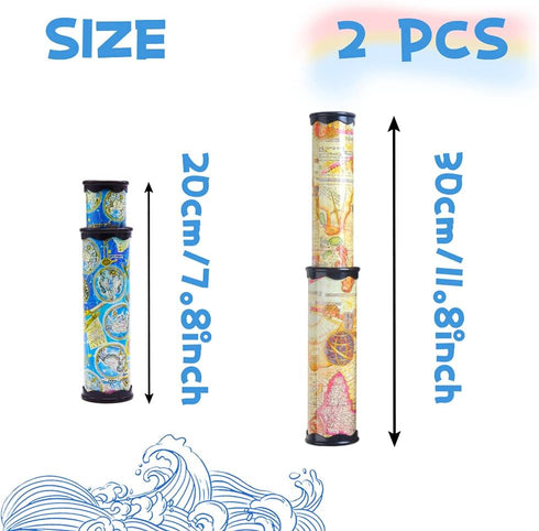 Anyumocz 2 Pcs Magic Kaleidoscope, Classic Stretchable Toy for Boys and Girls Gifts