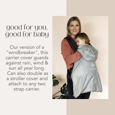 Summer MiaMily Universal Cover for Wind and Rain, with Hood, Universal, Waterproof and Windproof Baby Carrier Cover