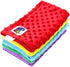 Snuggle Stuffs 5 Pack Baby Minky Dot Burp Cloths - Rainbow