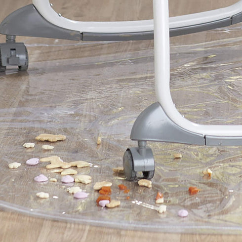 50" (Pack 2) Graco Under High Chair Mat - Waterproof & Washable Plastic Food/Spill Catcher - Eating, Painting & Art