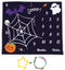 Halloween Theme Baby Monthly Milestone Blanket, 48x40in Soft Flannel, Ghost and Pumpkin Background