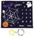 Halloween Theme Baby Monthly Milestone Blanket, 48x40in Soft Flannel, Ghost and Pumpkin Background