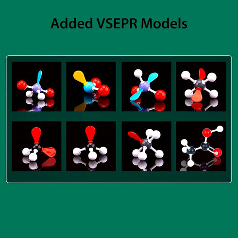 Organic Chemistry Molecular Model Kit 206pc, Educational Science Set for Middle and High School Students, Gift for