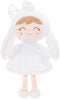 Gloveleya Baby Girl Gift Plush Bunny Doll - First Baby Doll for Toddlers, White 12 Inches