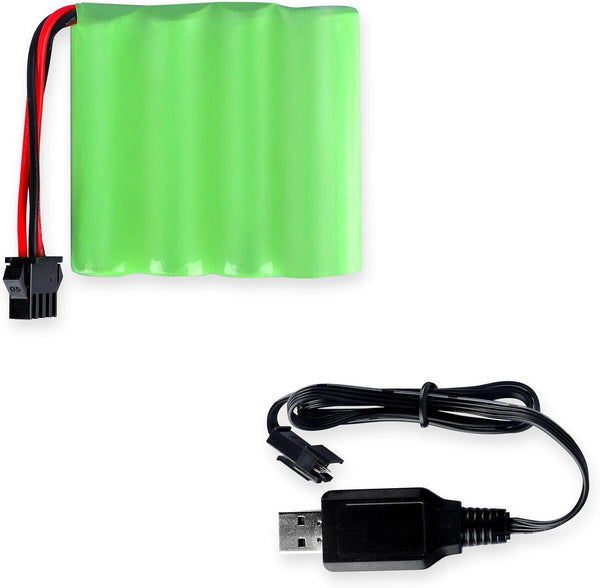 BLUEJAY 7.4V 1500mAh Li-ion Battery with USB Charger Cable for RC Car Remote Control Car