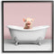Stupell Industries Pastel Piglet in Bathtub Framed Giclee Art by Roozbeh