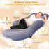 58 inch, Chilling Home Pregnancy Pillow, U Shaped Full Body Maternity Pillow Pregnant Women Must Haves Pregnancy
