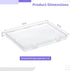 wkao 12 7.5 5.1 0.7 Inch Clear Breast Milk Storage Trays for Freezer, Space-Saving X X Storage Solution