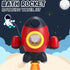 Baby Bath Toys - Space Rocket Shape Bathtub Toys for Toddlers with Rotating Fountain - Fun Shower Toys for Infants Aged
