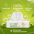 1 Pack 72 (72Count) Yugi Green Baby Wipes Unscented, Compostable, Biodegradable, Plant-Based, Fragrance-Free