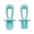 Tiny Twinkle Silicone Training Utensils - Baby Spoons and Forks for Self-Feeding Training, Mint