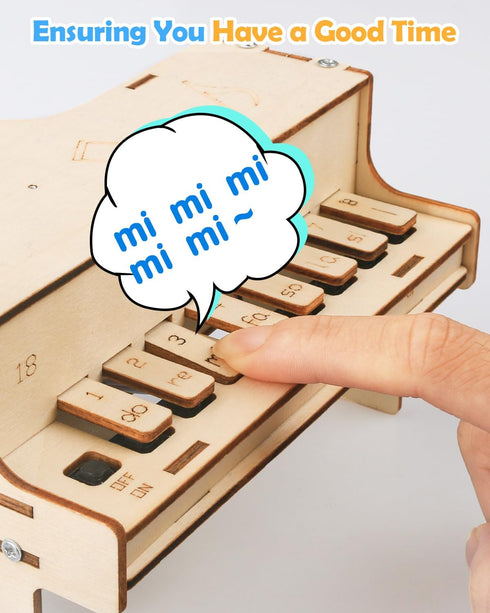 8-12, 3D 8 9 10 11 13 14 15 16, 12-14 Poraxy STEM Toys for Girls Age Playable Piano,Wooden Puzzles Craft Kits for Girls