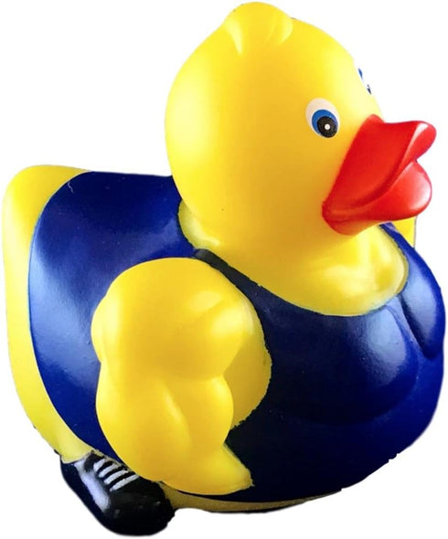 Floating Bodybuilder Rubber Duck - Safe Bath Toy for Kids