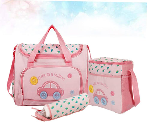 Mummy Set 4-piece Multi-function Bag Diaper Bag Shoulder Strap Nursing Changing Station for Mom