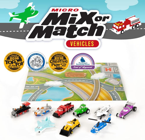 1-3, Set 9 Popular Playthings Magnetic Vehicles for Toddlers Mini Mix or Match Car Toys, of Gift for Kids - Cars
