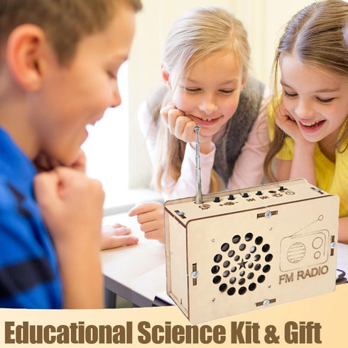 STEM Science Kits for Kids Age 6-18, Build Your FM Radio Kit, DIY Electronic Circuits Projects for Boys and Girls