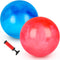 FUTUREPLUSX Large Bouncing Balls, 14inch Marbleized Bouncy Balls 2PCS with Hand Air Pump for Beach Game Fun.
