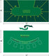 Potomac Collection Set Set Set Poker Table Topper Blackjack play Casino Games using the Texas Holdem Poker on Green