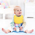 Waterproof Baby Bibs for Girls and Boys, Unisex Cotton Solid Knit Infant Feeding Bibs