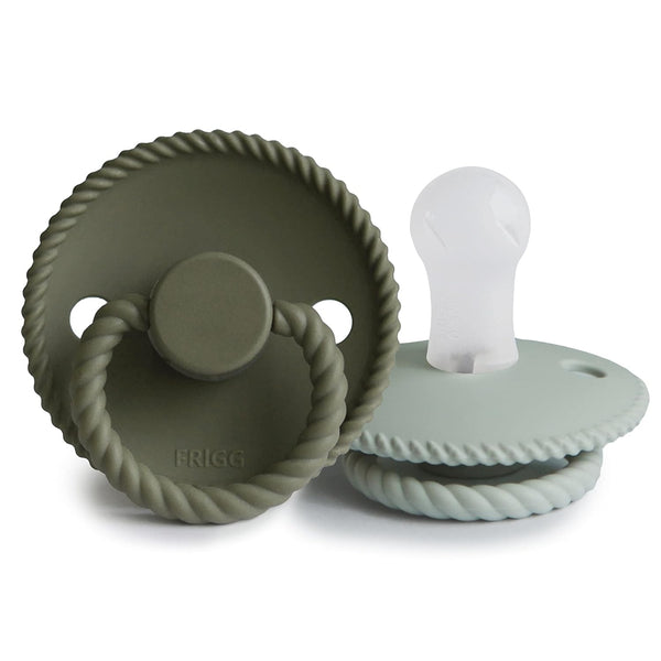 Frigg Rope SilkySoft Silicone Baby Pacifier | Made in Denmark | BPA-Free