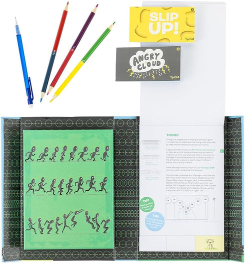 Flip Book Kit - Animation Action Guide Book for Kids & Tweens Ages 8+