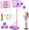 Meland Kids Basketball Hoop, Adjustable Height 3.4ft-6.2ft, Indoor Outdoor Toys for Boys 3-8