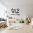 40 Playroom Wall Decor, XXL Where The Wild Ones Play Nursery Sign Wooden Wall Art Decoration for Kids Toddler Room