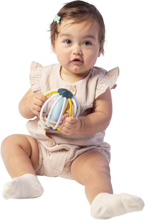 Manhattan Toy Comet Rattle & Teether - Outer Space Baby Toy for Sensory Development