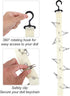 Tinoaly 2pcs 8 Plush Toy Storage Chain, Stuffed Animal Hanging Display Strap with Metal Clips Wall & Over Door