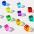Rainbow Acrylic Gem Cubes Blocks, Educational Sensory Training Crystal Toys for Babies, Learn Color & Stacking