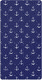 Mazeann White Boat Anchors Crib Sheets Soft Breathable Fitted Cotton Baby Crib Sheets