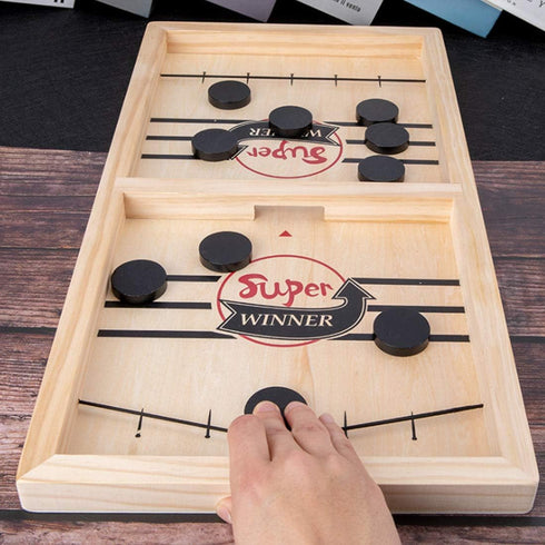 Fast Sling Puck Game - Sling Board Games Toy for Kids & Adults, Paced Winner Board Games
