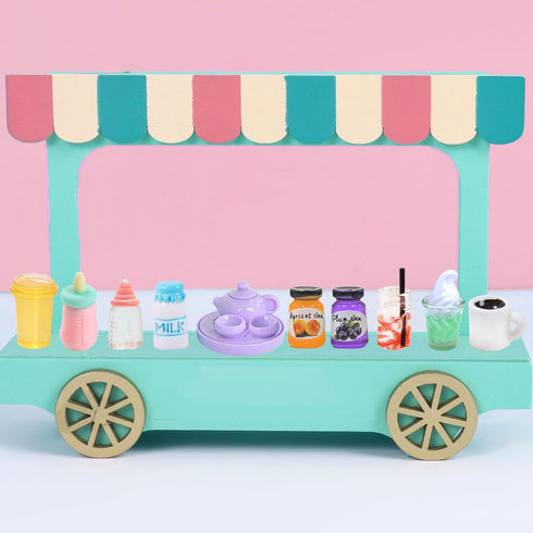 Thildani 80 1:12 Set Pcs Mini Food Miniature Dollhouse Accessories - Scale Small Doll Food Decor Mini Kitchen & Tiny
