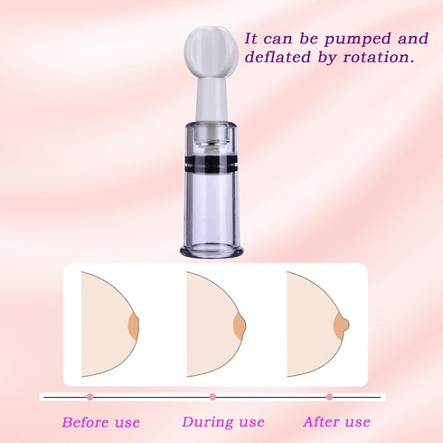 Josuyofo 4PCS Mommy Nipple Corrector for Flat or Inverted Nipples Nipple Sucker Nipple Puller Women Breastfeeding