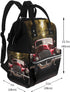 HJTRW Backpack Mummy Backpack Diaper Bag for Women Waterproof Large Nappy Bag Classic Car Nursing Bag