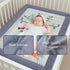 Dreamy Cotton LLC 3 Set 100% Set, Set Pieces of Bedding for Girls, Cool Gray Baby Girl Bedding Crib, Creative Baby Crib