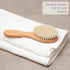 Baby Hair Brush, Wooden Handle, Soft Goat Hair, Infant Head Massage Grooming Comb, Newborns & Toddlers