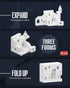 Set 668PCS Set dOvOb Architectural Transformable White Castle Building Blocks - Construction Magic Maze Mode