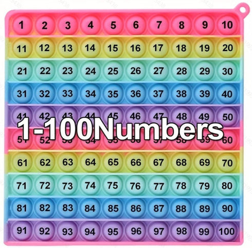 Yadishen Multiplication Table Hundred Board Math Game P0PP Toy 100 Bubbles, Exercise Children's